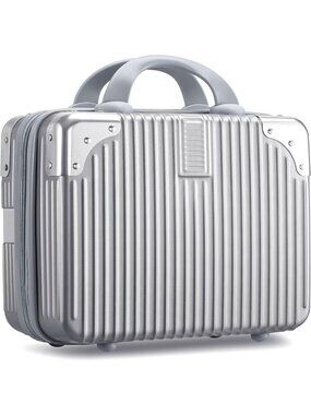 14-Inch Hard Shell Makeup Case - Mini Cosmetic Suitcase for Travel & Storage